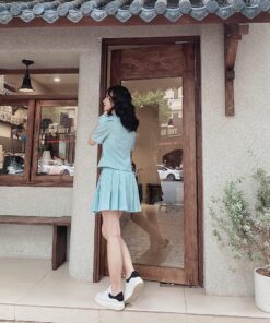 Alternative view of Rập giấy A0 mã 1051 - set chân váy xếp ly và áo cổ sam