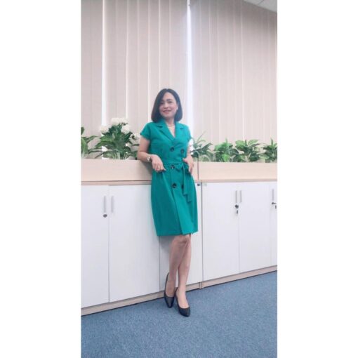 Rập giấy A0 mã 780 - đầm suông cổ danton - Hình ảnh 5