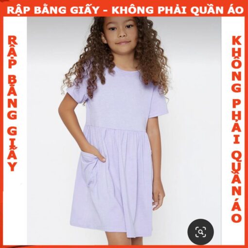 Rập giấy A0 đầm thun bé mã R457 - Hình ảnh 2