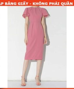 Rập giấy A0 mã 80 - đầm xếp  cổ