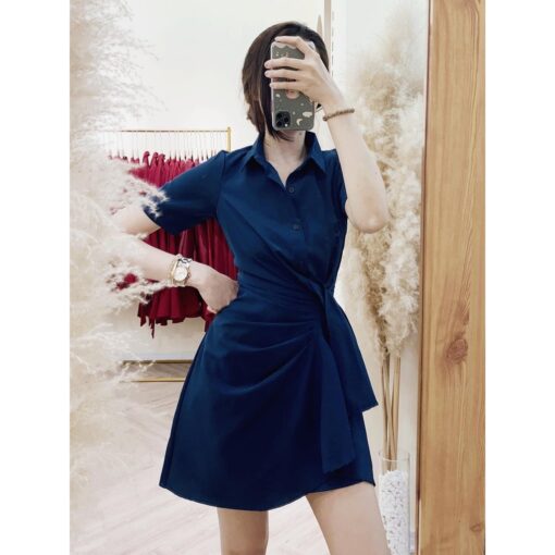 Rập giấy A0 đầm sơ mi xếp eo  mã 319 - Hình ảnh 5