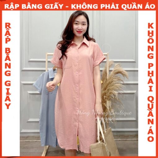 Rập giấy A0 may đầm sơ mi mã 1666