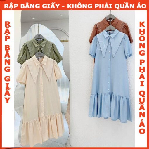 Rập giấy A0 may đầm bầu BA17