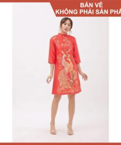 Alternative view of Rập giấy A0 đầm A cổ chân mã 813