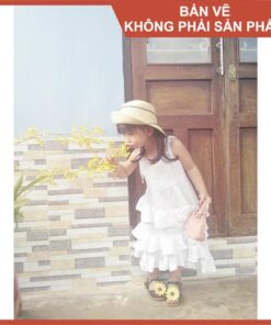 Alternative view of Rập giấy A0 đầm dây bs gái mã R372