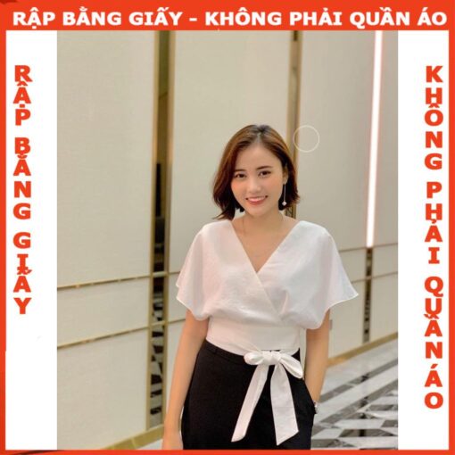 Rập giấy A0 áo tay liền bo eo mã 977