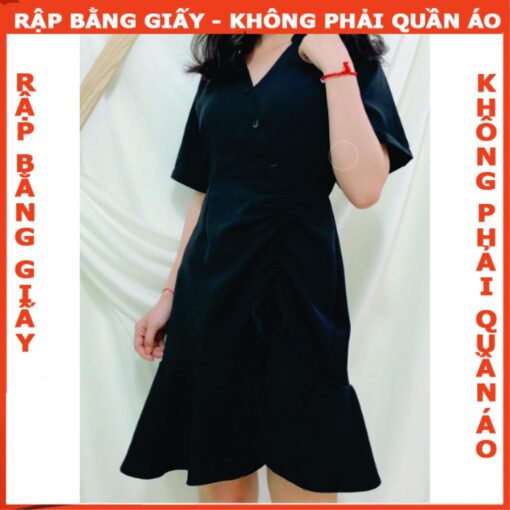 Rập đầm cổ trụ nút xéo rút dây mã 1040 - Hình ảnh 3