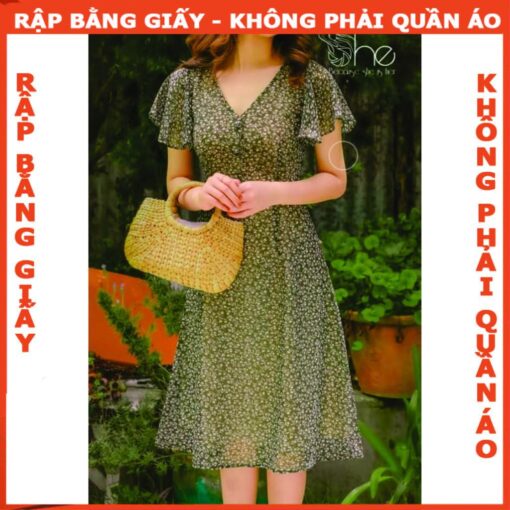Rập giấy A0 đầm cánh tiên mã 1289