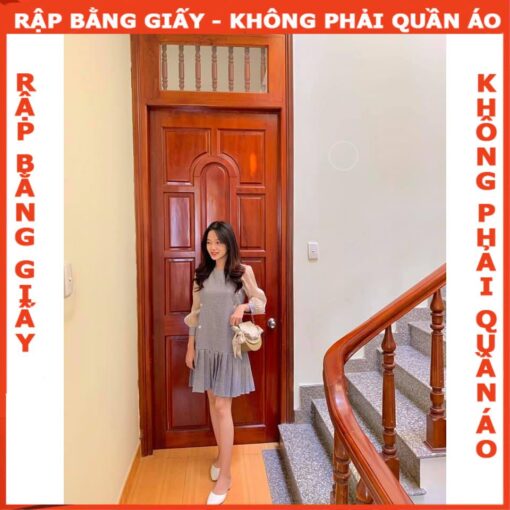 Rập giấy mã 1078 - đầm đuôi cá xếp ly - Hình ảnh 4