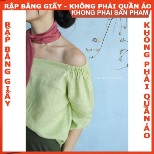 Rập giấy A0 mã 994 - Rập áo trễ vai - Hình ảnh 6