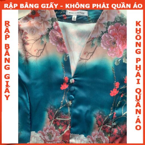 Rập giấy A0 mã 1586 - bộ suông cổ đứng trung niên - Hình ảnh 5