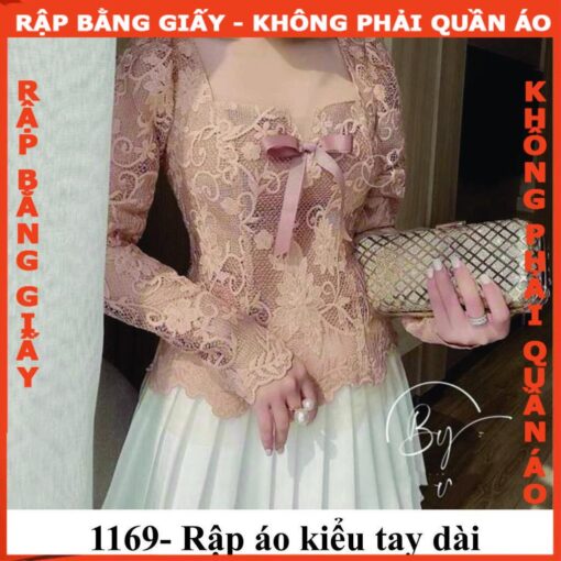 Rập giấy A0 áo kiểu mã 1169 - Hình ảnh 2