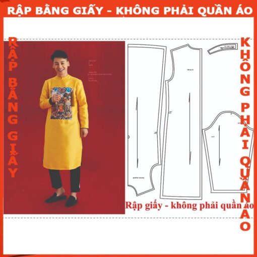 Rập giấy A0 mã Ad36 - áo dài nam