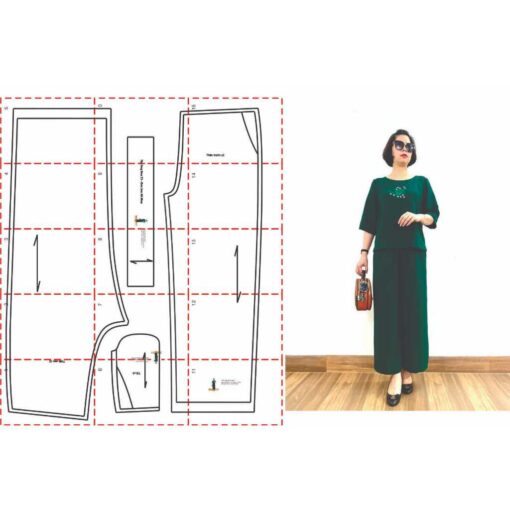 Rập giấy A0 mã 1545 - bộ trung niên - Hình ảnh 3