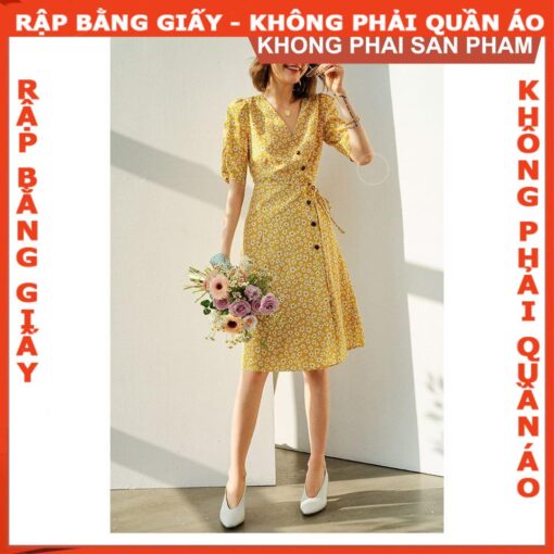 Rập giấy A0 mã 983 - Rập đầm nữ - Hình ảnh 2