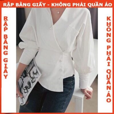 Rập giấy mã 944 - áo sơ mi tay phồng