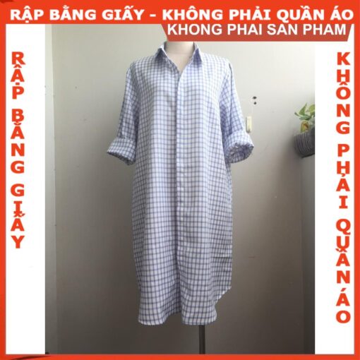 Rập giấy A0 mã 699 - Rập đầm sơ mi - Hình ảnh 2