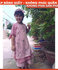 Alternative view of Rập giấy A0 áo dài bé gái mã bé AD22