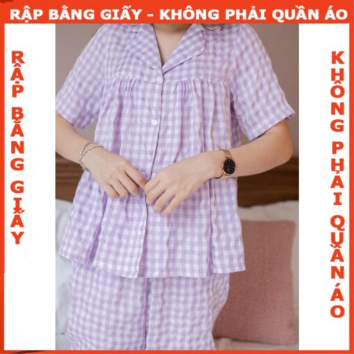 Rập giấy A0  mã 1403- bộ piyama - Hình ảnh 4