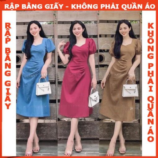 Rập giấy A0 mã 1060 - đầm cổ 5 góc