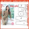 Rập giấy A0 mã 576 - Rập đồ bộ nữ