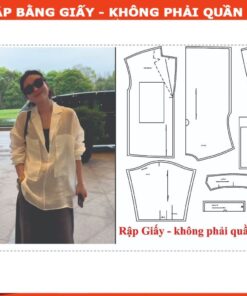 Rập giấy A0 áo khoác nữ mã 1727