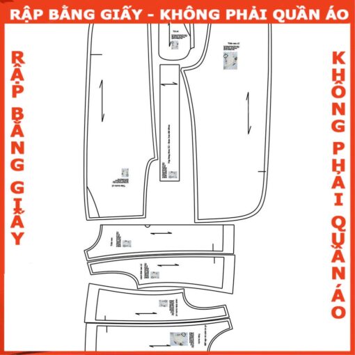 Rập giấy A0 mã 1475- bộ suông sát nách - Hình ảnh 3