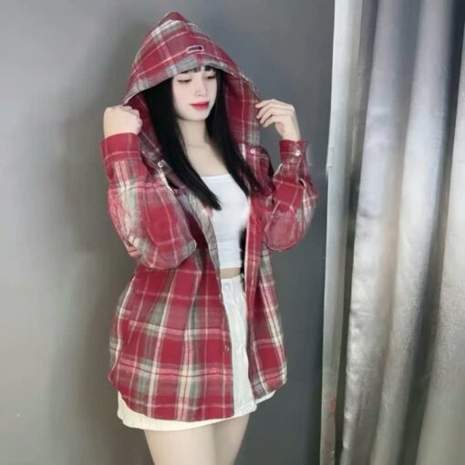 Rập giấy A0 mã 284 - áo khoác mũ form unisex - Hình ảnh 3