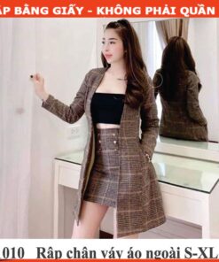 Rập giấy A0 bộ chân váy áo khoác ngoài mã 1010