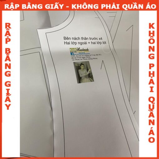 Rập giấy A0 áo kiểu mã 1169 - Hình ảnh 4