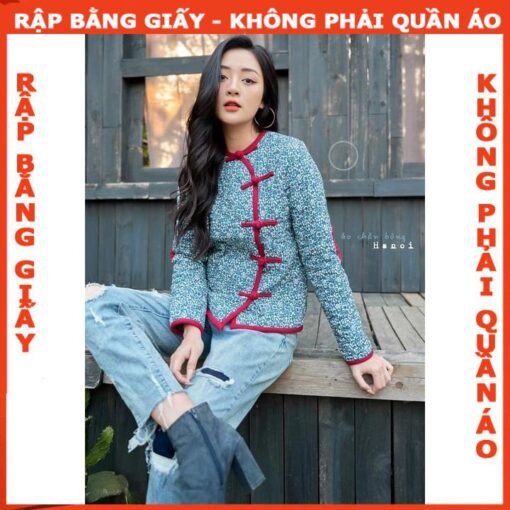 Rập giấy A0 may áo chần bông mã 14