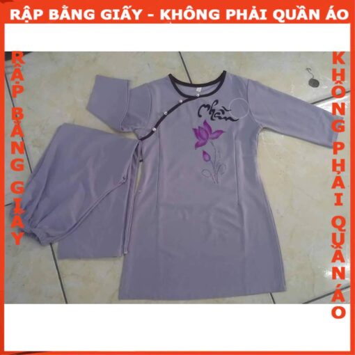 Rập giấy A0 mã R492 - may bộ đi chùa bé - Hình ảnh 2