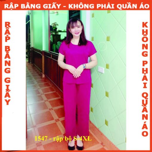 Rập giấy A0 may bộ mã 1547 - Hình ảnh 2