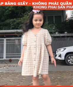 Alternative view of Rập mã R78- Đầm cổ tim dáng babydoll cho bé