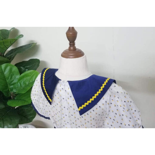 Rập mã R70 - đầm cổ sen cho bé gái - Hình ảnh 2