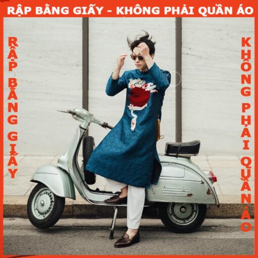 Rập giấy A0 mã Ad36 - áo dài nam - Hình ảnh 2