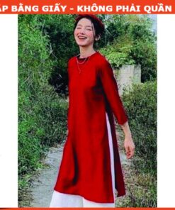 Alternative view of Rập giấy A0 bộ áo dài dáng suông mã AD15