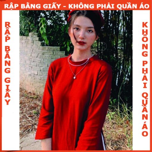 Rập giấy A0 bộ áo dài dáng suông mã AD15 - Hình ảnh 3