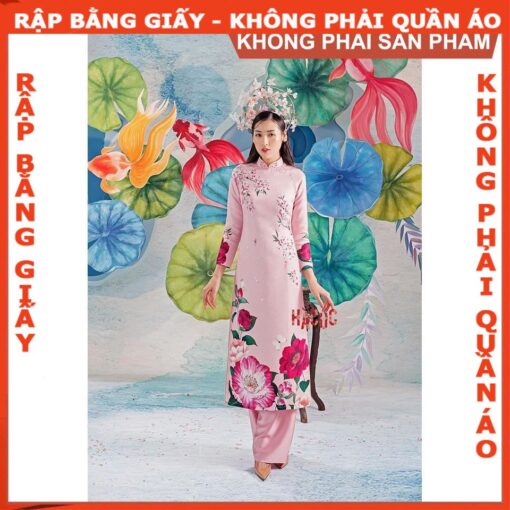 Rập giấy A0 may áo dài pen ngực AD33 - Hình ảnh 2