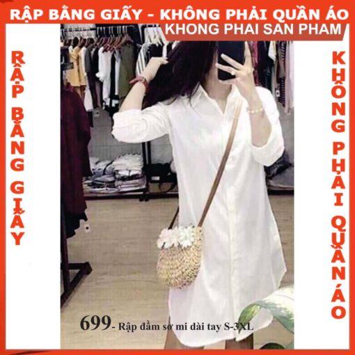 Rập giấy A0 mã 699 - Rập đầm sơ mi