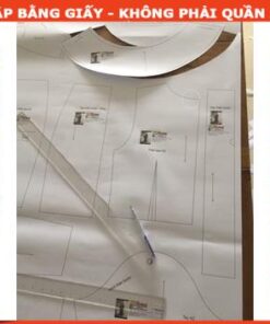 Alternative view of Rập giấy A0 áo cổ chân mã 1111