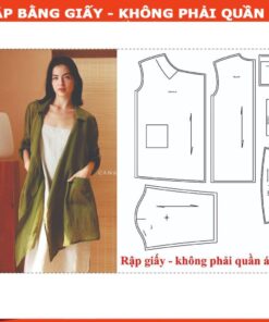 Rập giấy A0 mã 163 - Rập áo khoác freesz