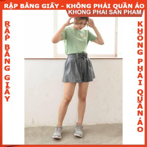 Rập giấy A0 mã 337 - quần short giả váy
