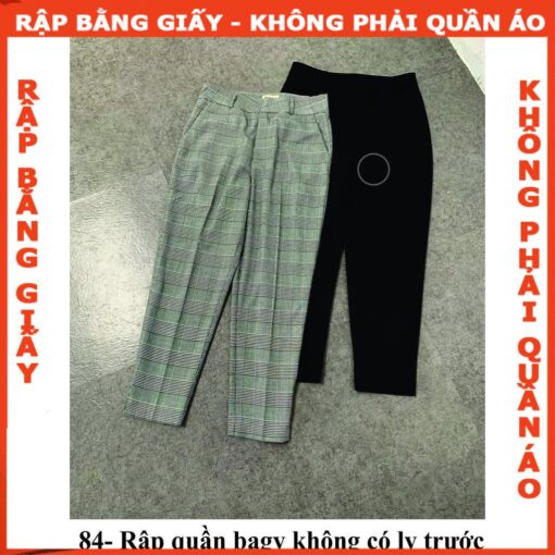 Rập giấy A0 mã 84 - Rập quần bagy