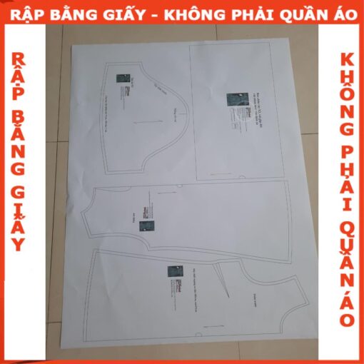 Rập giấy A0  bộ thun tay dài mã 1391 - Hình ảnh 3
