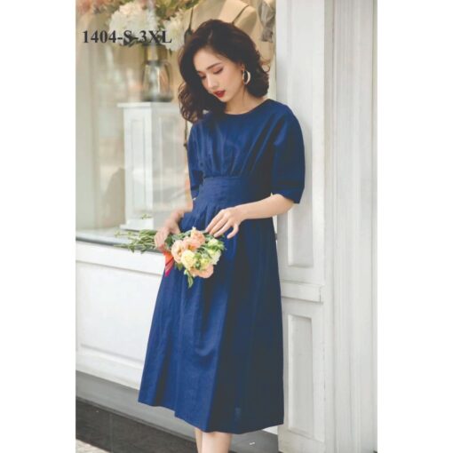 Rập giấy A0 mã 1404 - đầm xếp eo