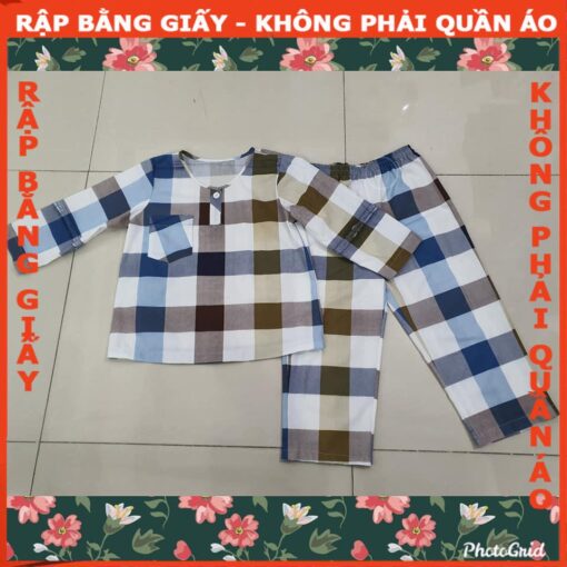 Rập giấy A0 bộ dài tay bé trai mã R154 - Hình ảnh 3