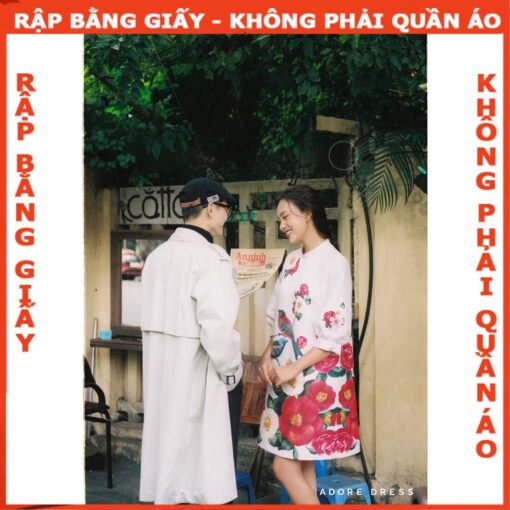 Rập giấy A0 mã 1151 - đầm cổ chân tay lửng - Hình ảnh 4