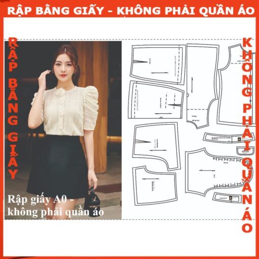 Rập giấy A0 mã 141 - set công sở