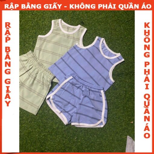 Rập giấy A0 bộ ba lỗ bé trai 2 dáng quần mã B66